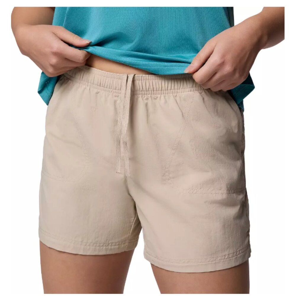 Columbia Women's Sandy River™ Shorts II, Ancient Fossil (Tan), Medium, NWT, 5"